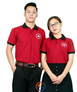 Áo phông đổ phối cổ đen