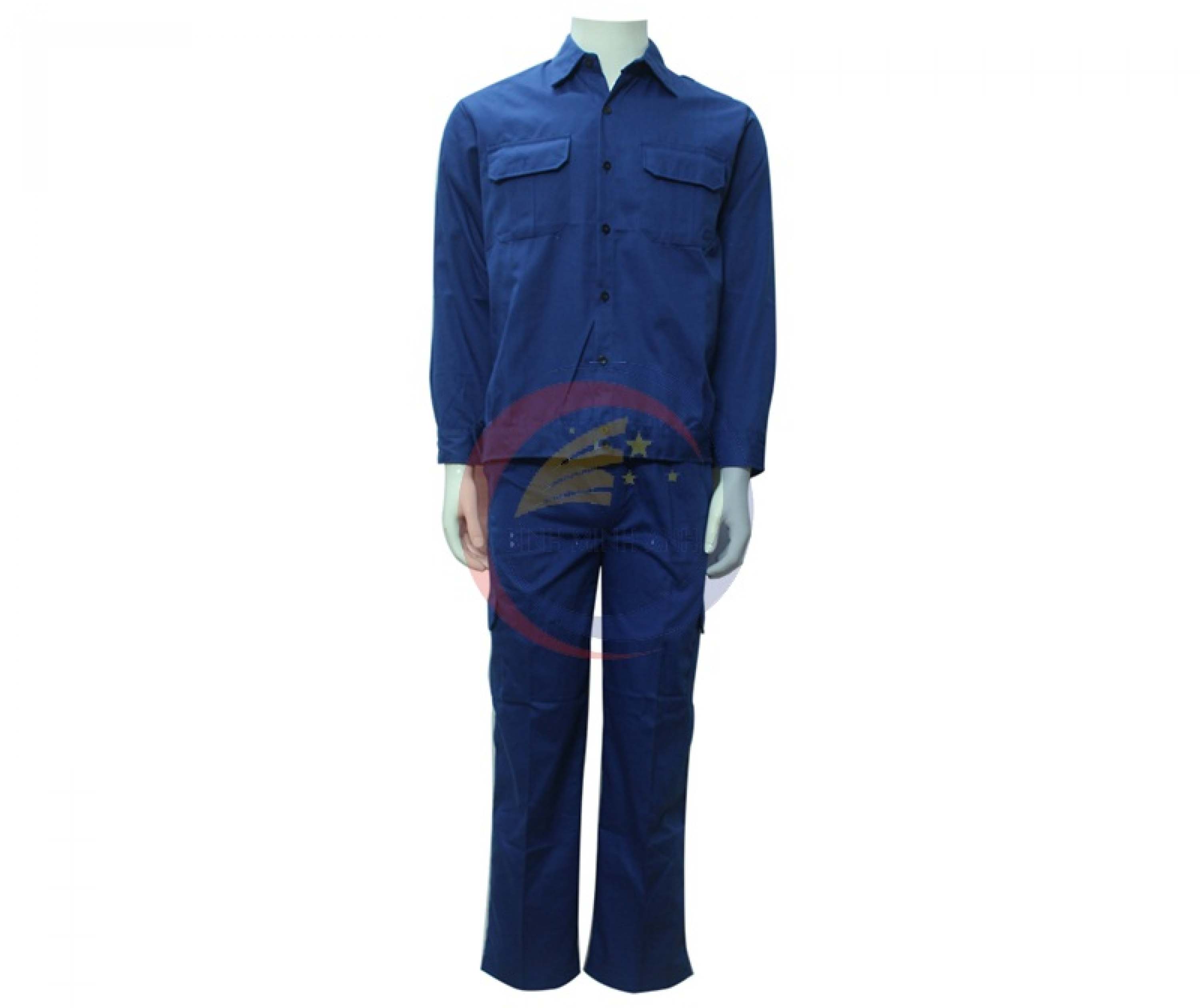 Quần áo Kaki Nam Định may sẵn - Mầu xanh công nhân